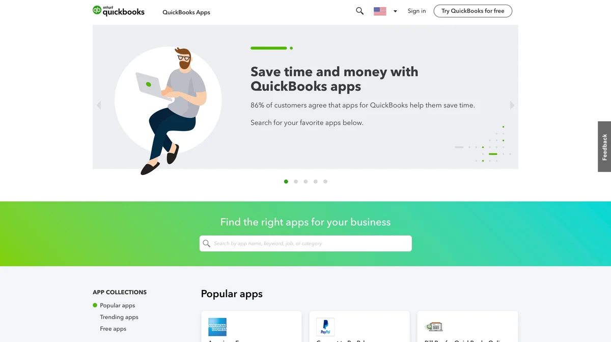 Intuit marketplace screenshot